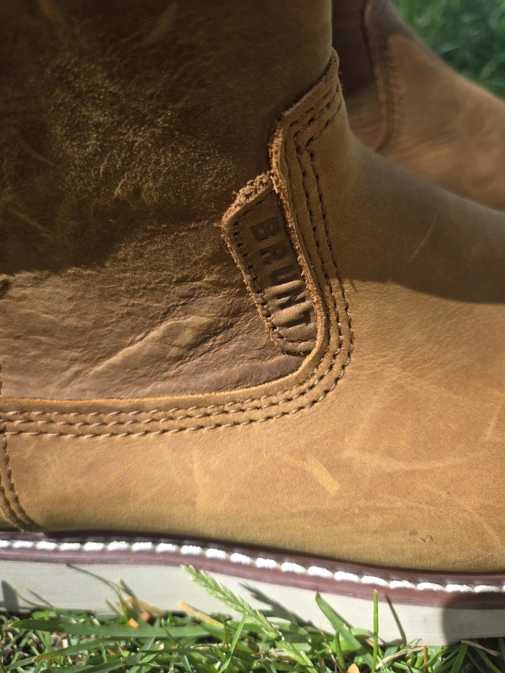 Burton Men's Waterproof Tan Leather Pull-On Boots